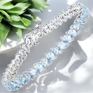 Infinity Luxe Jewelry Collection Blue Topaz Bracelet